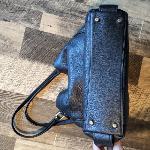 Coach Edie 31 Shoulder Bag Black Leather - Picture 3 of 11